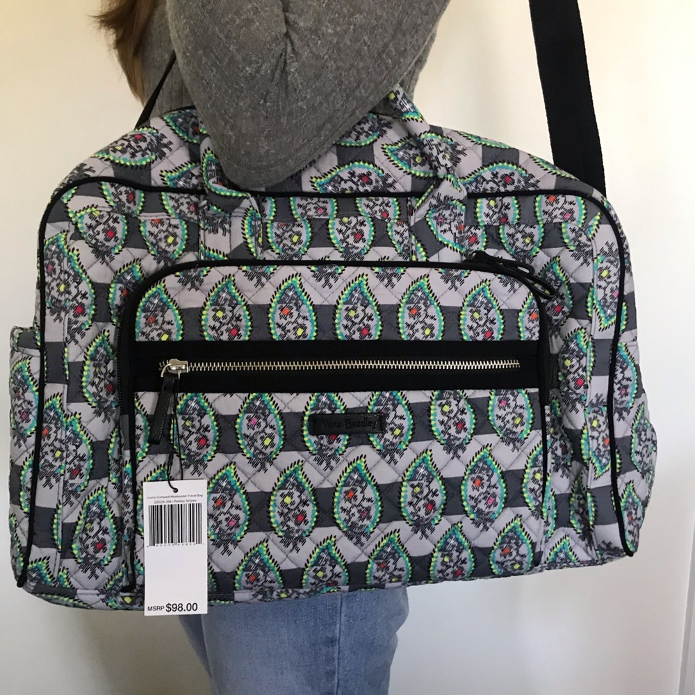 Vera Bradley Iconic Compact Weekender Travel Bag